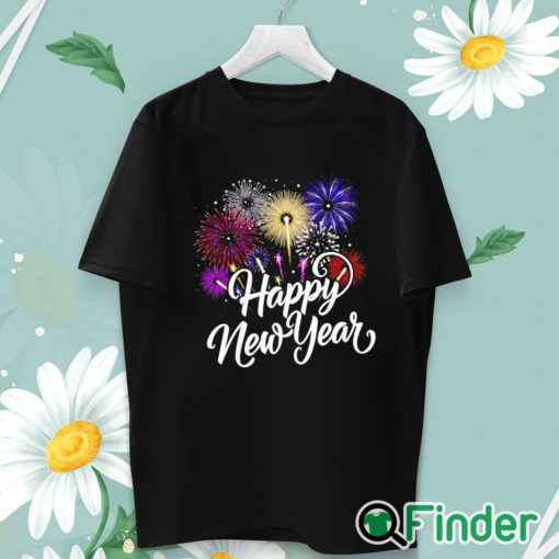 unisex T shirt Fireworks colorful New Years Eve Happy New Year 2024 shirt