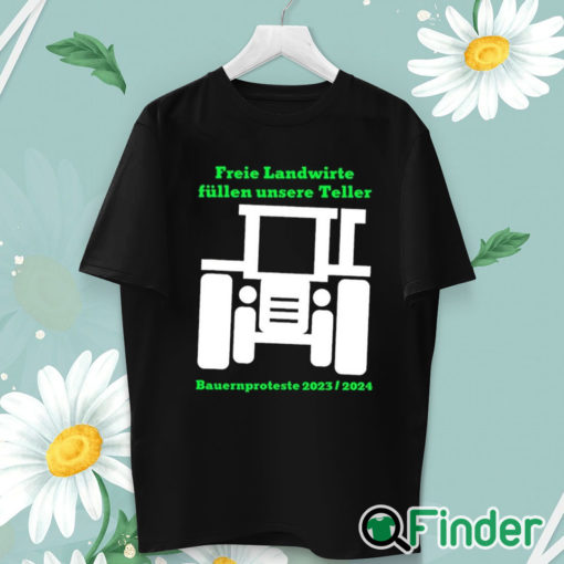 unisex T shirt Harald Schmidt Freie Landwirte Fullen Unsere Teller Shirt