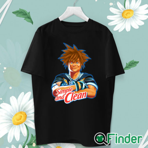 unisex T shirt Simple And Clean Kingdom Hearts And Mr Clean Raglan