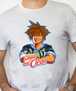 white Shirt Simple And Clean Kingdom Hearts And Mr Clean Raglan