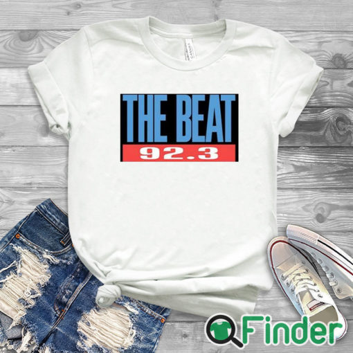 white T shirt Dj R Tistic The Beat 92.3 Shirt