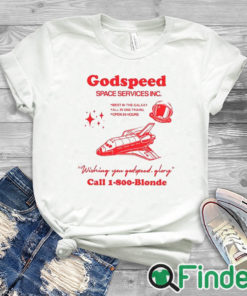 white T shirt Godspeed Space Services Inc Shirt