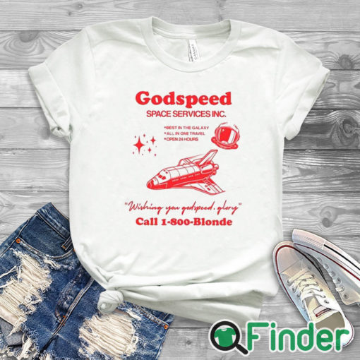 white T shirt Godspeed Space Services Inc Shirt