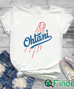 white T shirt Ohtani Dodgers Shirt