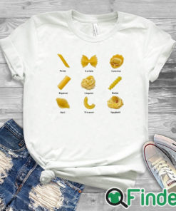 white T shirt Shapes Of Pasta Crewneck Sweatshirt