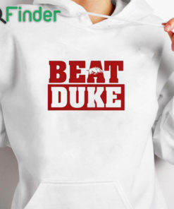 white hoodie Arkansas Razorbacks Beat Duke Shirt