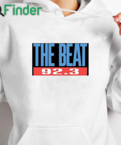 white hoodie Dj R Tistic The Beat 92.3 Shirt