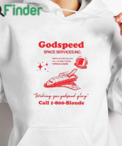 white hoodie Godspeed Space Services Inc Shirt