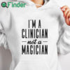 white hoodie I'm A Doctor Not A Magician Casual Print Sweatshirt