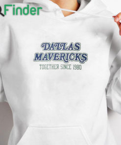 white hoodie Mark Cuban Dallas Mavericks Together Since 1980 Shirt