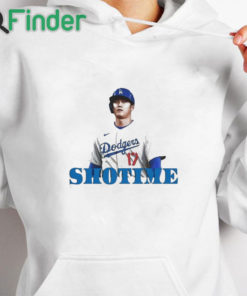 white hoodie Shohei Ohtani Shotime Los Angeles Dodgers Jay Dodger Baseball Photo t shirt