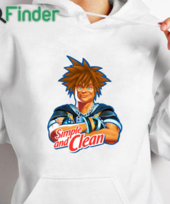 white hoodie Simple And Clean Kingdom Hearts And Mr Clean Raglan