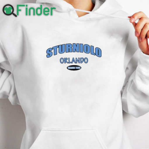 white hoodie Sturniolo Let's Trip Orlando Sweatshirt