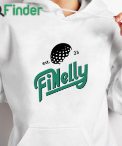 white hoodie Tony Finau Nelly Korda Golf Finelly Est.23 T Shirt