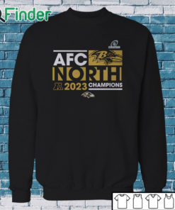 Sweatshirt AFC North Division Baltimore Ravens 2023 Champions shirt