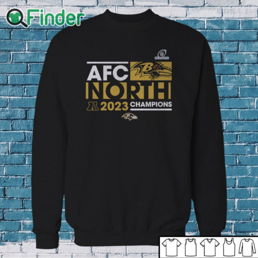 Sweatshirt AFC North Division Baltimore Ravens 2023 Champions shirt