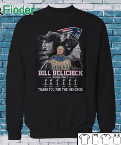 Sweatshirt Bill Belichick Patriots 2000 2023 6 Super Bowl Champion Thank You For The Memories Shirt