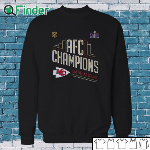 Sweatshirt Kansas City Chiefs AFC Champions 2024 Super Bowl LVIII Las Vegas Bound Logo Classic T Shirt