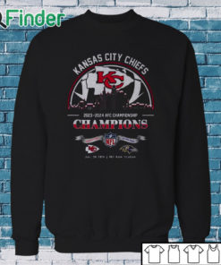 Sweatshirt Kansas City Chiefs Winners Season 2023 2024 AFC Championship NFL Divisional Skyline Shirt