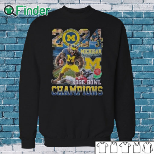 Sweatshirt Michigan Beat Alabama 2024 Rose Bowl Champions Shirt