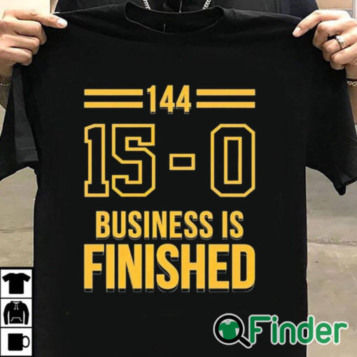 T shirt black 144 15 0 Business Is Finished Michigan Football T Shirt