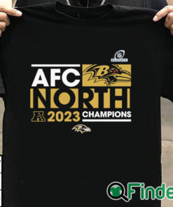 T shirt black AFC North Division Baltimore Ravens 2023 Champions shirt