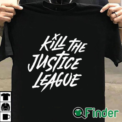 T shirt black Aadit Doshi Kill The Justice League Shirt