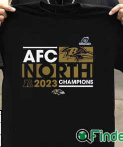 T shirt black Baltimore Ravens AFC North Champions 2023 Shirt