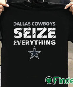 T shirt black Dallas Cowboys Seize everything T shirt