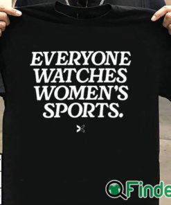 T shirt black Everyone Watches Women’s Sports Shirt