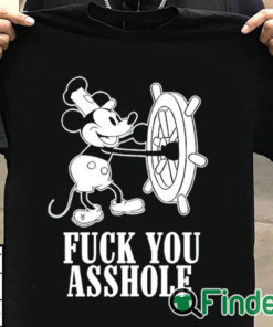 T shirt black Fuck You Asshole Mickey Mouse T Shirt