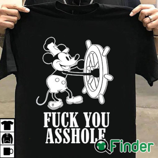 T shirt black Fuck You Asshole Mickey Mouse T Shirt