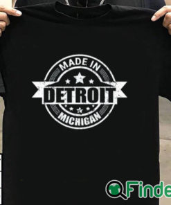 T shirt black Jj In Nh Made In Detroit Michigan Shirt