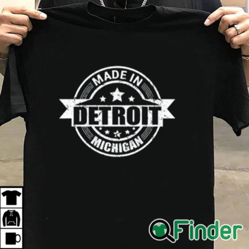 T shirt black Jj In Nh Made In Detroit Michigan Shirt