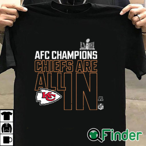 T shirt black Kansas City Chiefs Afc Championship 2024 All In T Shirt