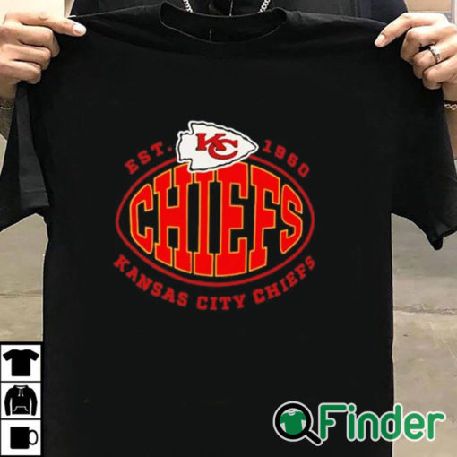 T shirt black Kansas City Chiefs Est 1960 Hoodie
