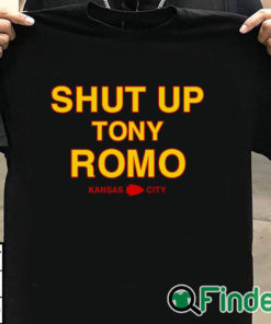 T shirt black Kansas City Chiefs Shut Up Tony Romo Shirt
