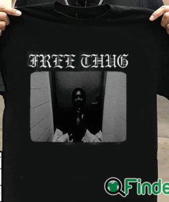 T shirt black La Flame Free Thug Shirt