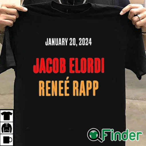 T shirt black Official Snl Season 49 January 20, 2O24 Jacob Elordi Renee Rapp Shirt