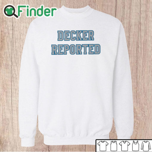 Unisex Sweatshirt Decker Reported As Eligible Funny Lions 2023 Shirt