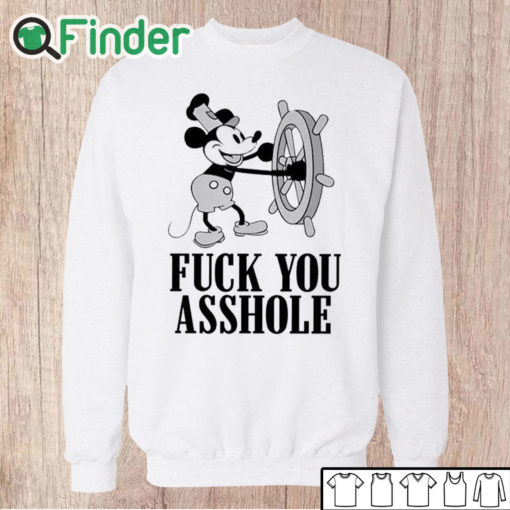 Unisex Sweatshirt Fuck You Asshole Mickey Mouse Shirt