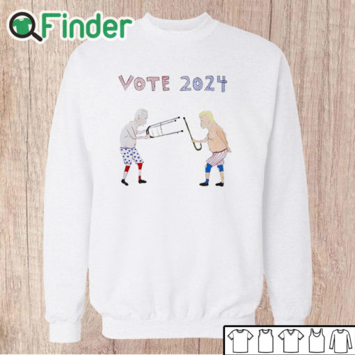 Unisex Sweatshirt Vote 2024 Biden And Trump Shirt