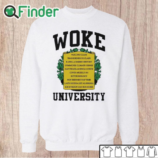 Unisex Sweatshirt Woke University Vaxcine Class Transgener 5g Class Kamala Harris History Communis Climate T Shirt