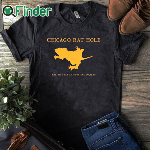 black T shirt Chicago Rat Hole The Riot Fest Historical Society T Shirt