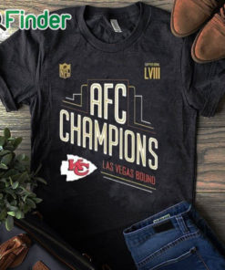 black T shirt Chiefs AFC Championship Shirt Super Bowl 2024
