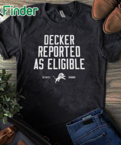 black T shirt Decker Reported As Eligible Shirt