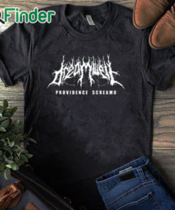 black T shirt Dreamwell Providence Screamo Shirt