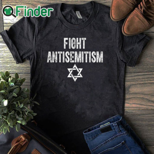 black T shirt Fight Antisemitism Shirt