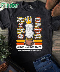 black T shirt Idaho Vs. Idaho State King Spud Trophy Shirt