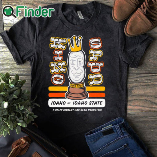 black T shirt Idaho Vs. Idaho State King Spud Trophy Shirt